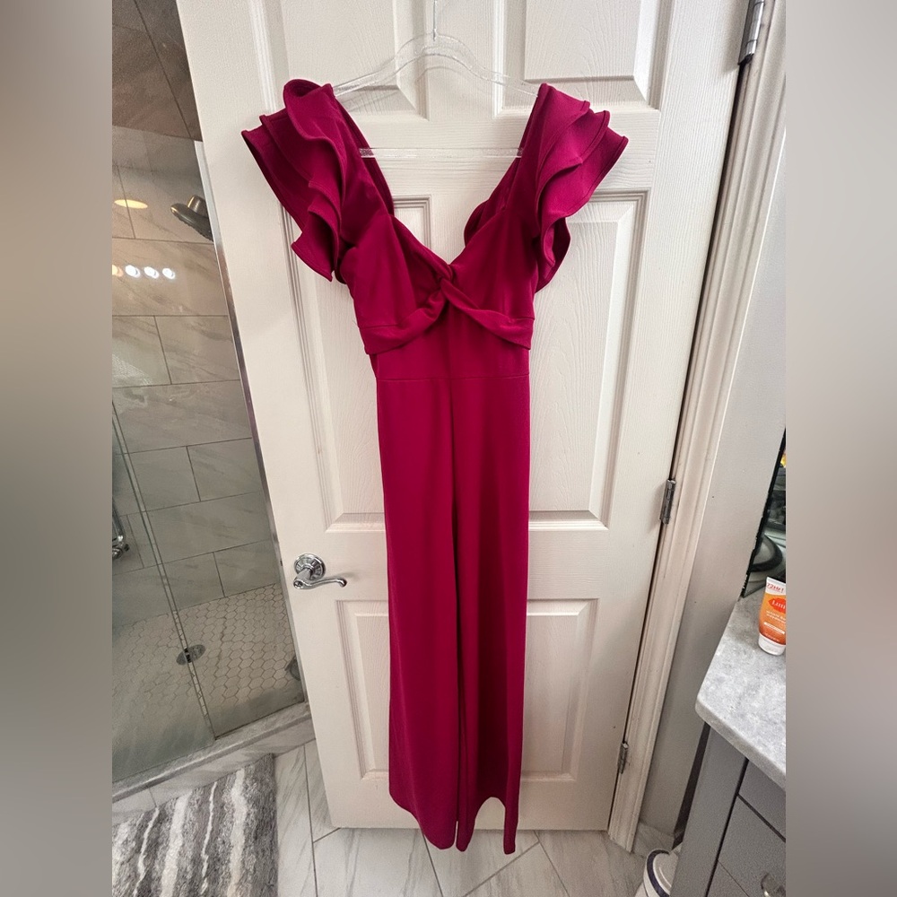 Magenta pink fashion nova jumpsuit